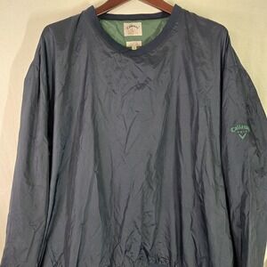 CALLAWAY GOLF Windbreaker HX Ripstop Mens‎ XXL Medium Pullover Dark Blue